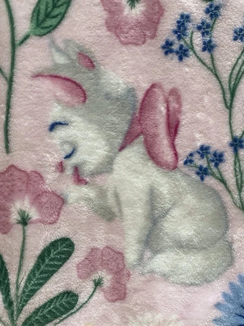 Disney Aristocats Marie Kitten Pink Floral‎ Soft Throw Blanket 50” X 70” NEW